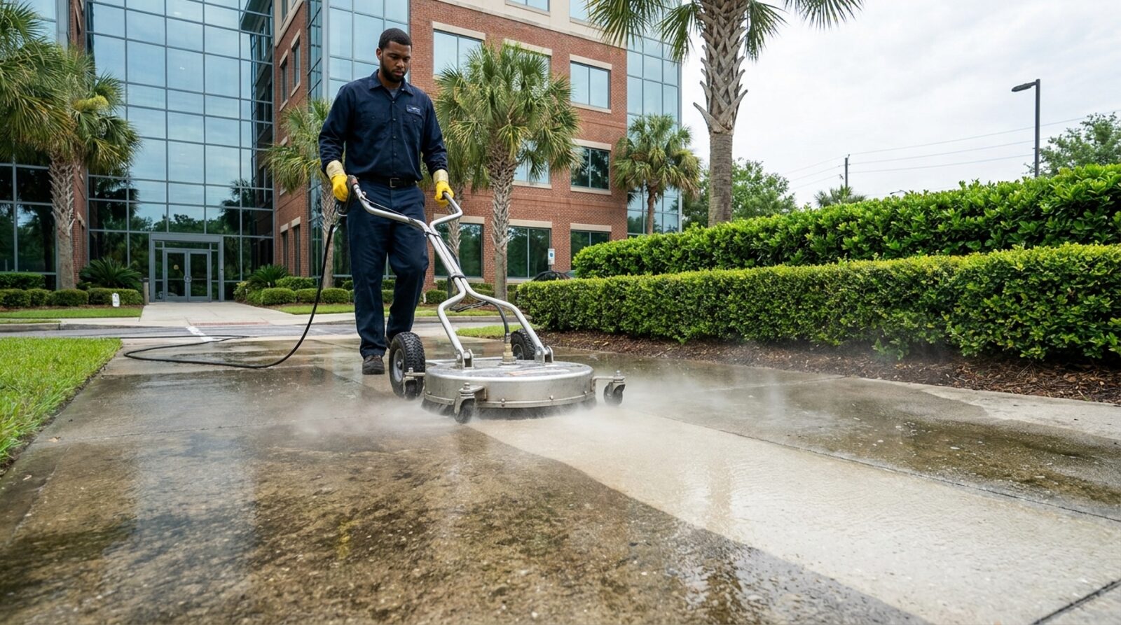 Commercial Concrete Surface Cleaning